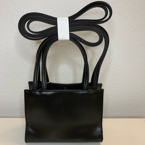 Telfar Small Black Shopping Tote Bag - Picture 3 of 7